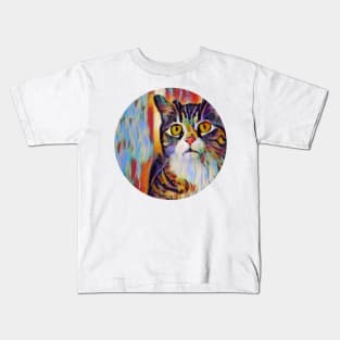 Anxious floppy cat Kids T-Shirt